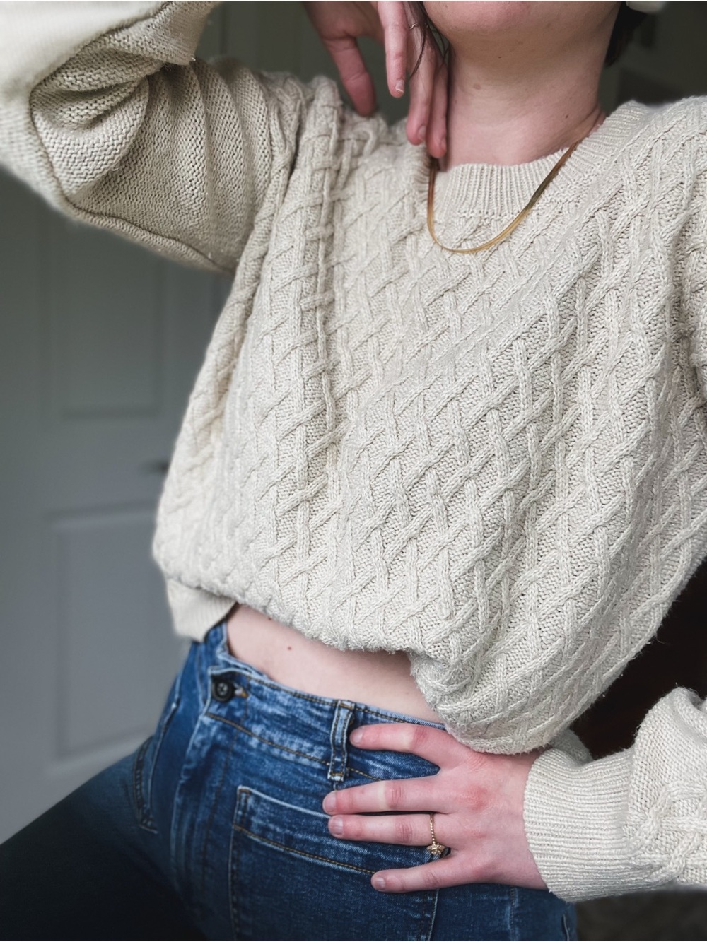2010s Cable Knit Sweater